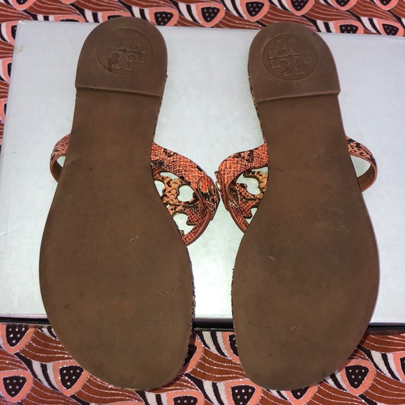 Tory Burch Snake Print Miller Sandal - Picture 5 of 8